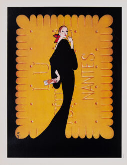 Lu Biscuits poster by Rene Gruau on linen original