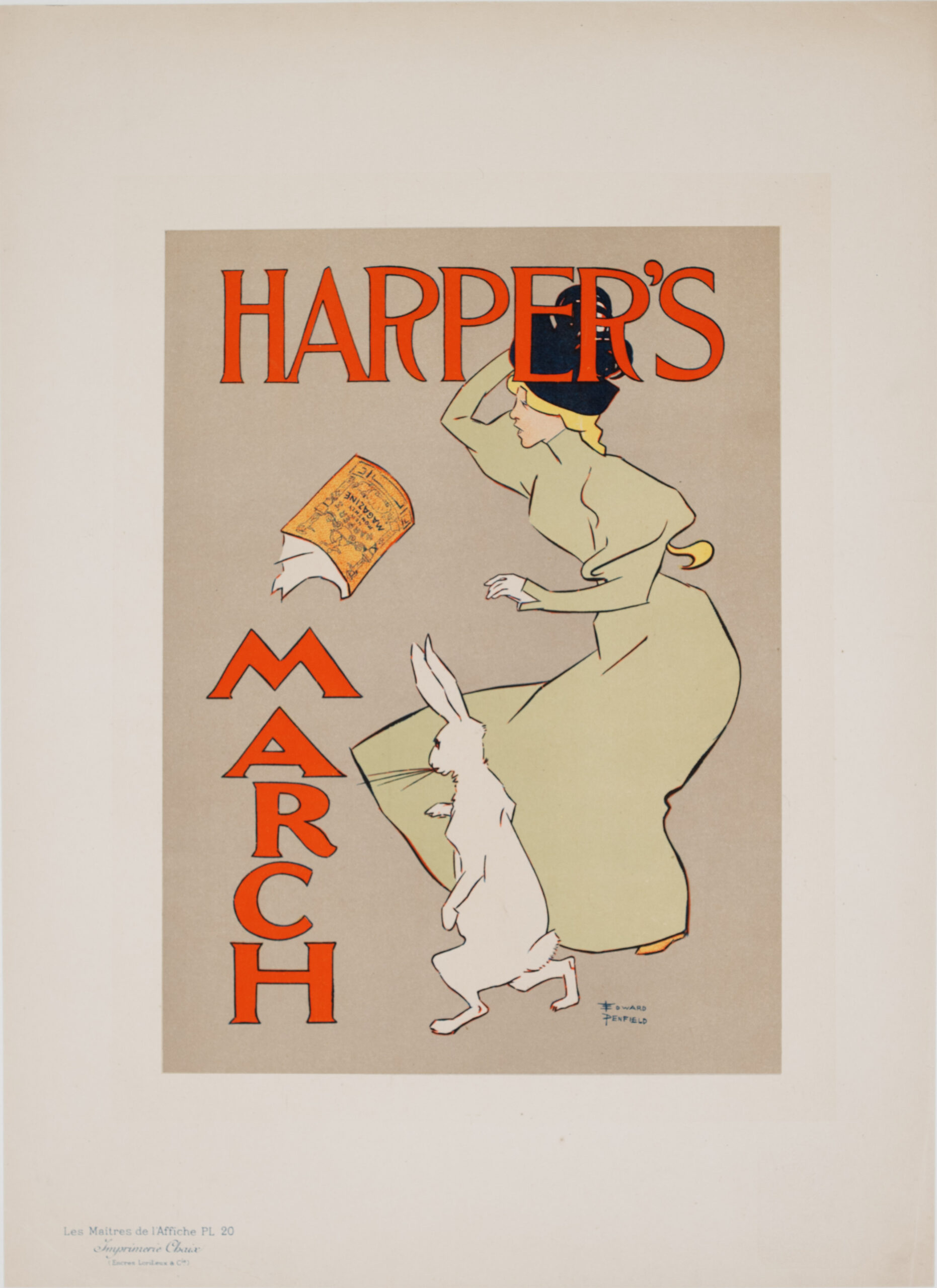 Les Maitres de l Affiche – Plate 20 – Edward Penfield – Harpers March (c. 1896)