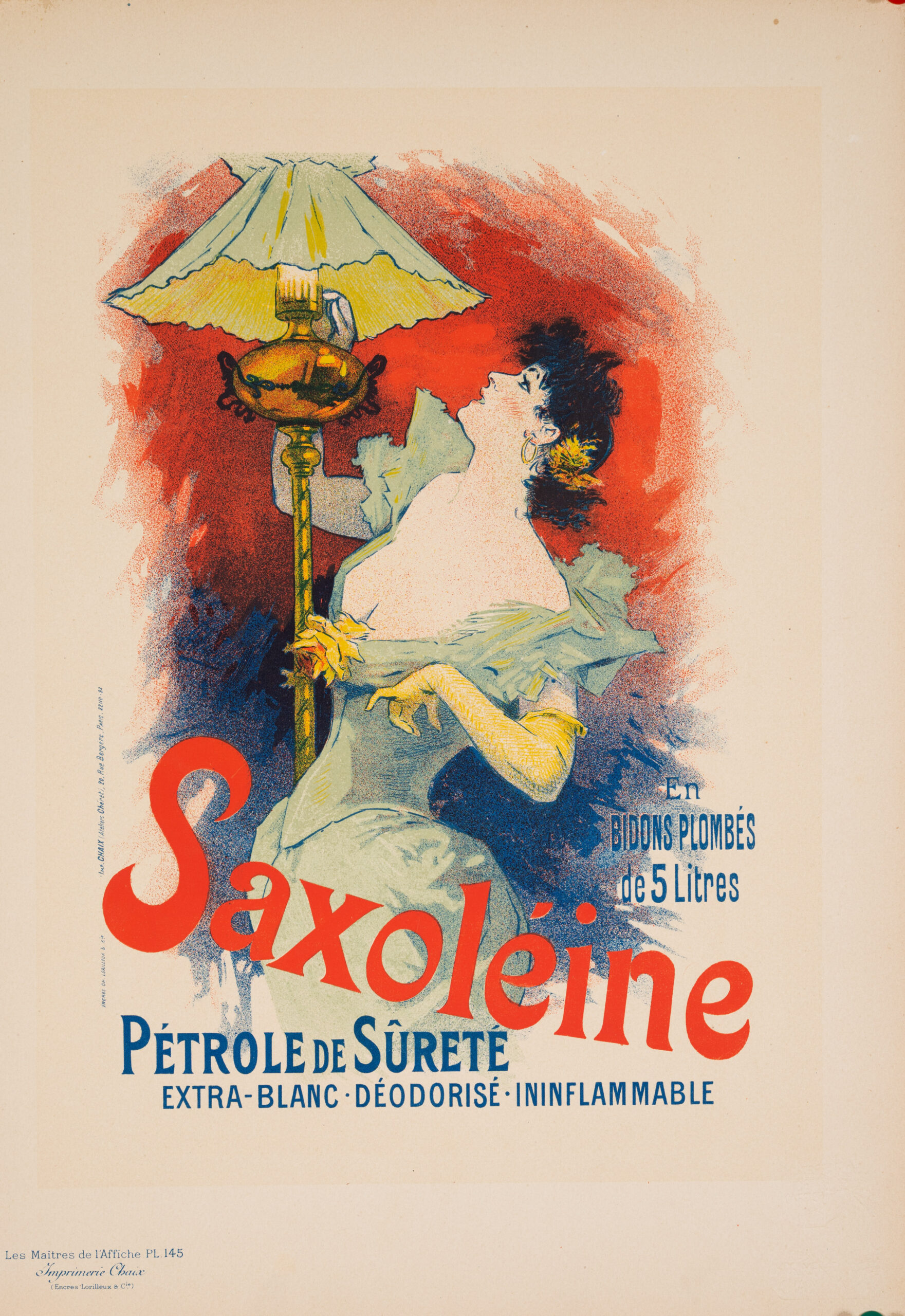 Saxoleine – Jules Cheret 1898 Stone Lithograph Maitres de l’Affiche Plate 145