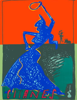 Gitanes by Javier Mariscal 1991 Flamenco Poster Serigraphie