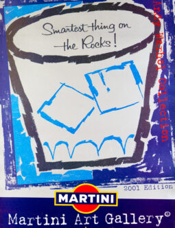ANDY WARHOL Martini Art Gallery 1997 ORIGINAL VINTAGE POP ART POSTER ON LINEN
