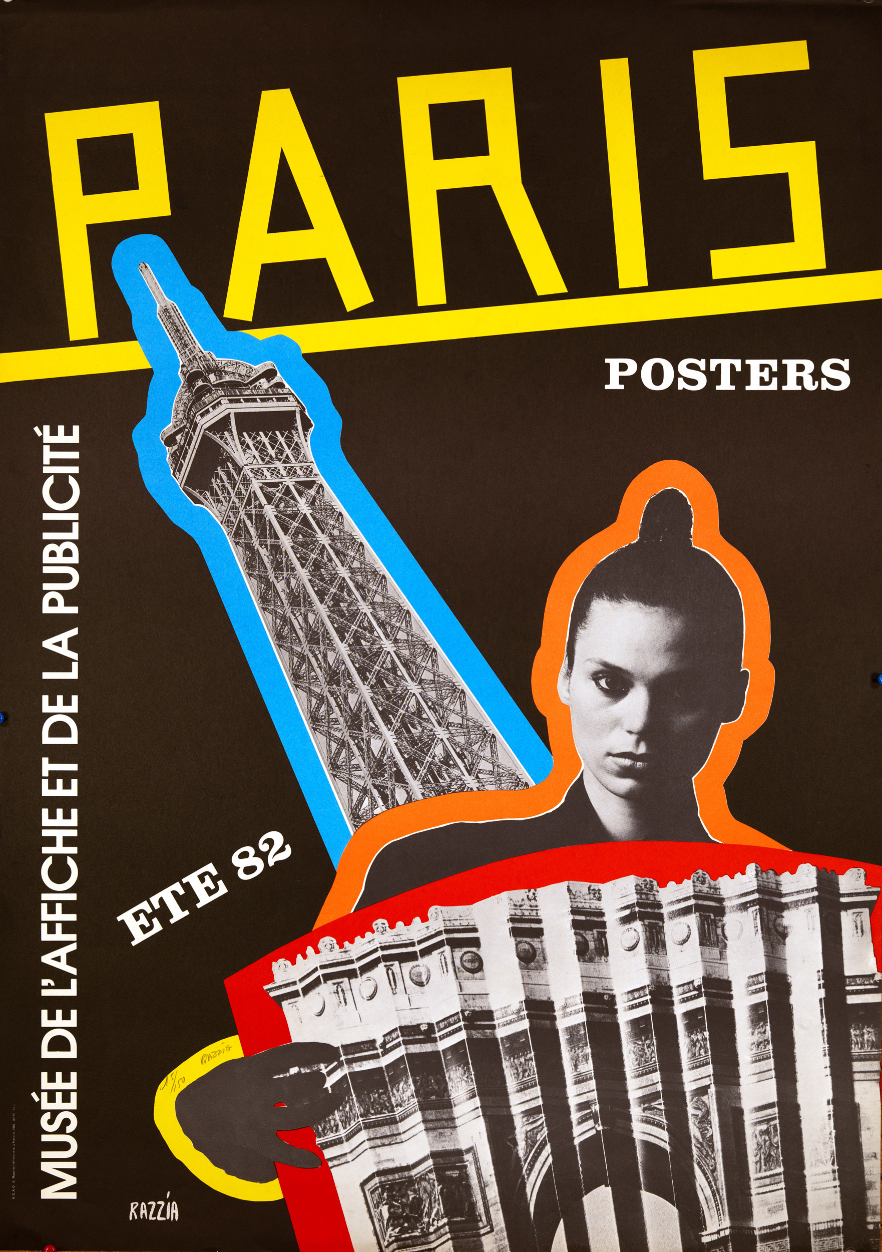 Paris Posters Musee de l'affiche 1982 by Razzia original