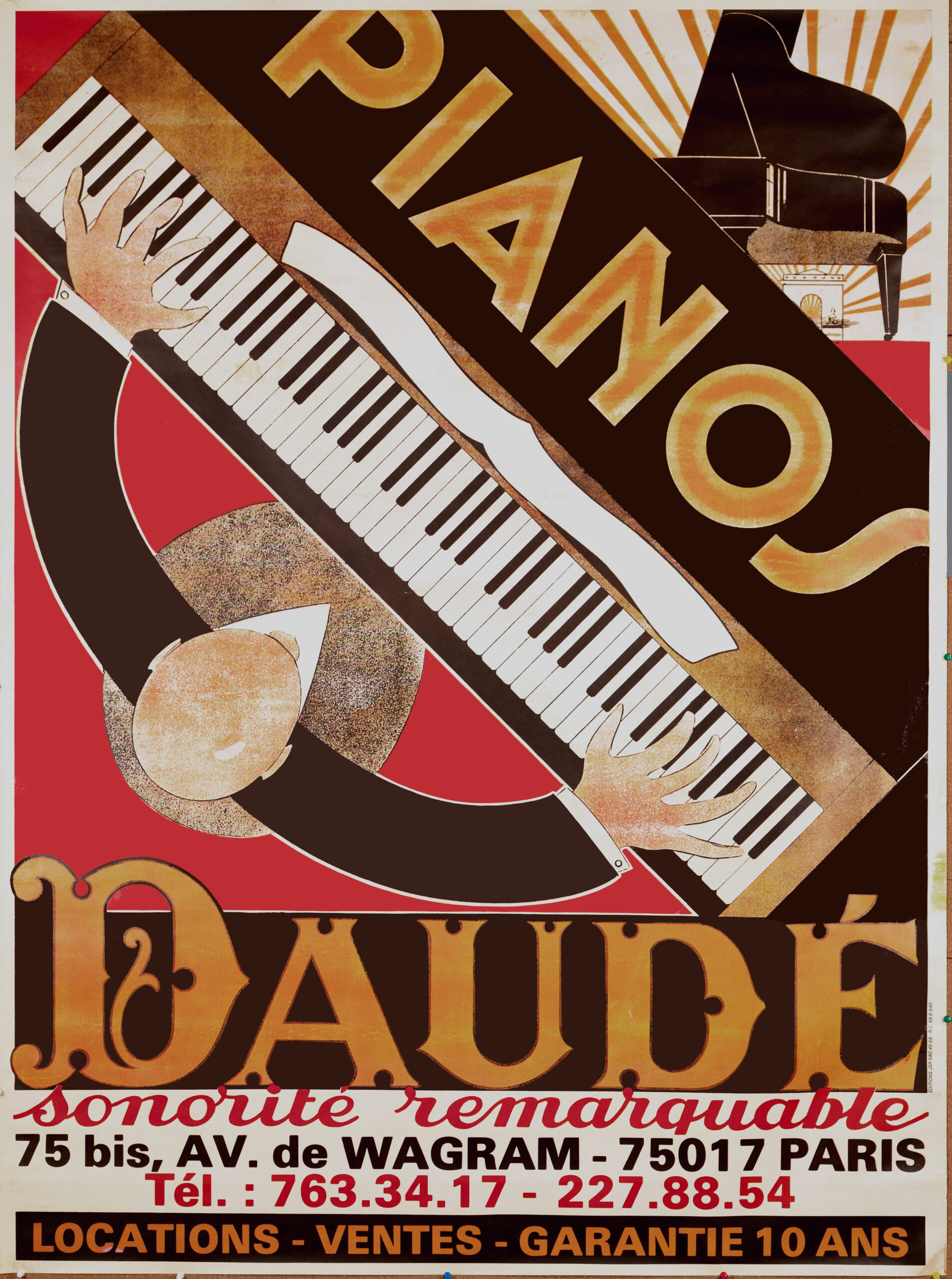 Pianos Daude (1975) – Official printing by Daude, Paris