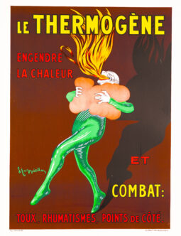 Thermogene by Leonetto Cappiello 1940 AUTHENTIC original French poster 20 x 28