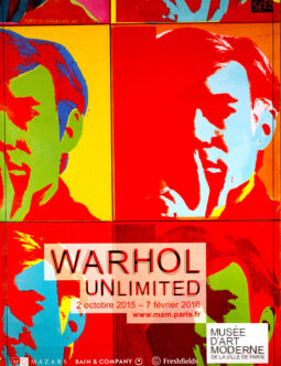 ANDY WARHOL "Warhol Unlimited" 2016 ORIGINAL VINTAGE POP ART POSTER ON LINEN
