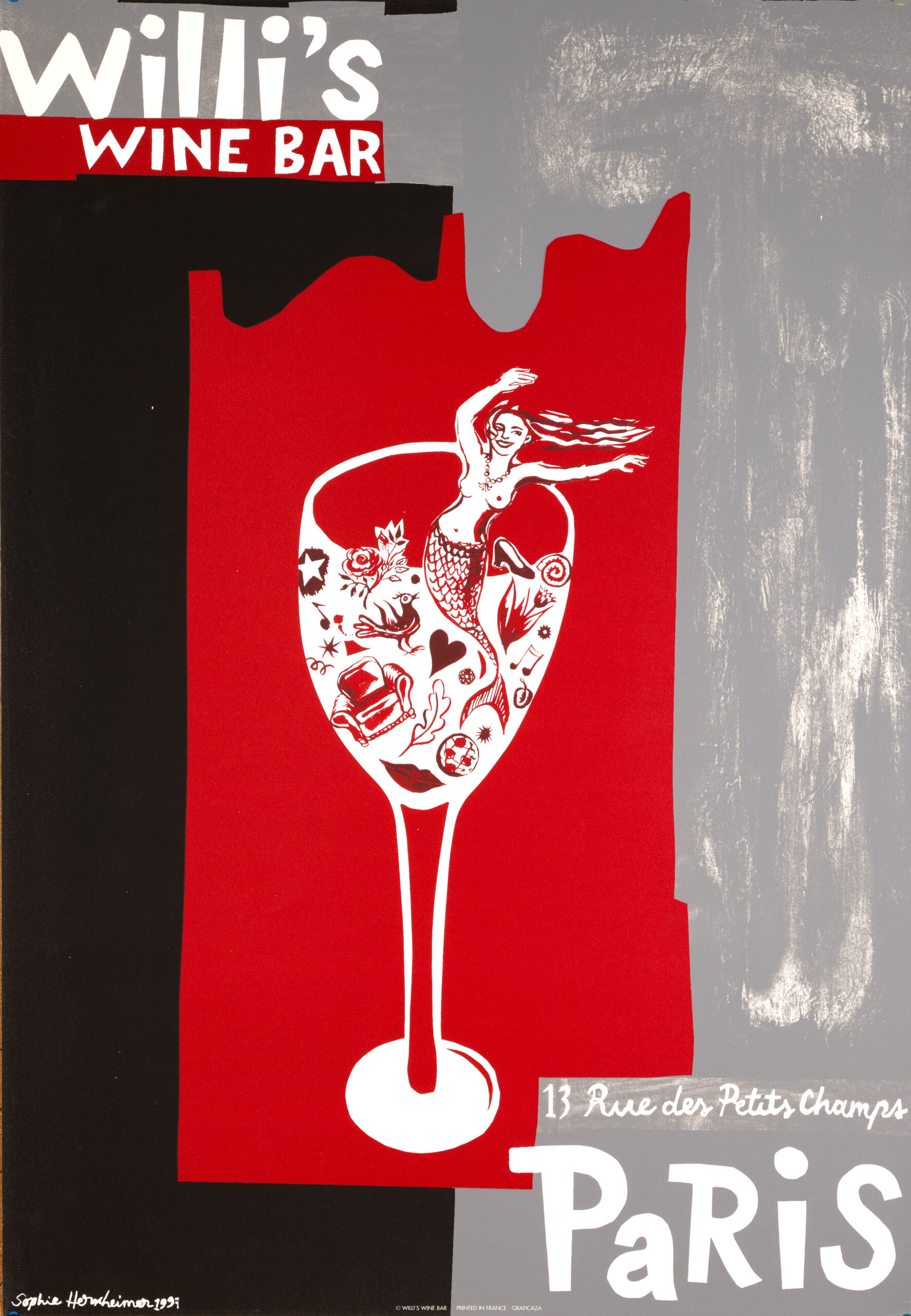 Willi’s Wine Bar – Sophie Herxheimer, 1997 (on thick paper)