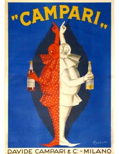 Davide Campari & C by Leonetto Cappiello 1921 original Italian poster