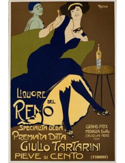 Liquore del Reno by Remg original vintage poster on linen