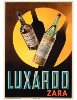 Luxardo Zara Cherry Brandy by Armando Pomi 1938 original italian poster