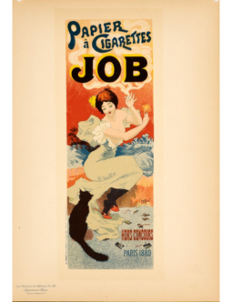 PAPIER CIGARETTES BY MEUNIER VINTAGE FRENCH POSTER MAITRE DE L'AFFICHE 1895/99