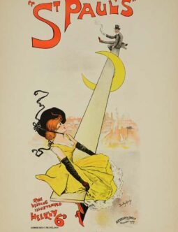 St paul's by Dudley Hardy for Les Affiches Etrangeres 1894