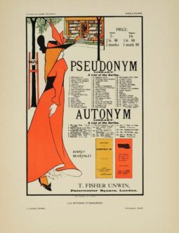 Pseudonyme autonym by Beard for Les Affiches Etrangeres 1894