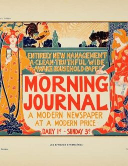 Morning journal by Rhead for Les Affiches Etrangeres 1894