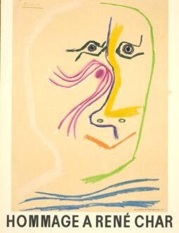 Hommage a Rene Char by Pablo Picasso 1969 litho by Moulot Imprimerie
