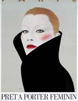 Razzia Pret a Porter Feminin 1981 original poster for Fashion Week Paris