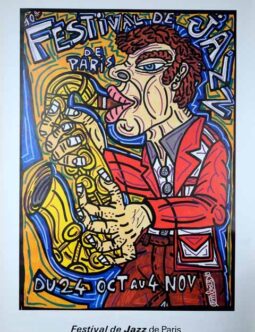 Paris Festival de Jazz 1989 by Robert Combas original serigraphie