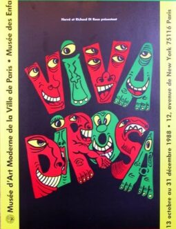 Viva Dirosa Musee d'Art moderne by Herve Dirosa 1988 original serigraphie