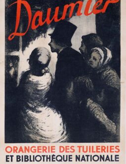 honore Daumier at the Orangerie Paris 1934 original litho on linen