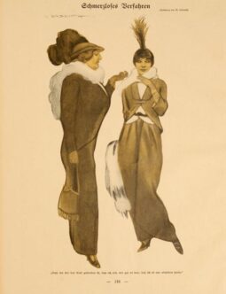 Simplicissimus 1913 Marcello Dudovich Schmerzlotes Berfahren on linen original