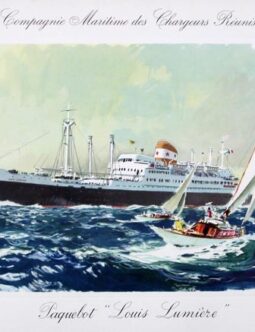 Paquebot Louis Lumiere by Brenet c1950 Compagnie Maritime Navigation