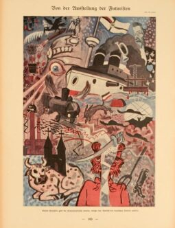 Simplicissimus 1913 Heine Cubist on linen original