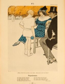 Simplicissimus 1913 by Kainer 6% on linen original