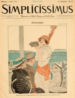 Simplicissimus 1913 by Kainer Nervenfutter on linen original