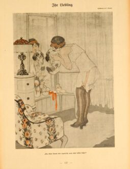 Simplicissimus 1913 by Kainer Ihr Liebling on linen original