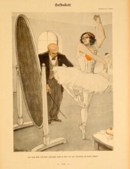 Simplicissimus 1913 by Kainer Holfballett on linen original