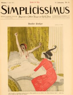 Simplicissimus 1913 by Kainer Boudoir on linen original