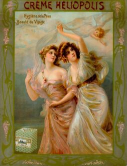 Creme Heliopolis Skin Cream Art Nouveau 1890's