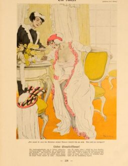 Simplicissimus 1913 by Kainer Ein Ratfel on linen original