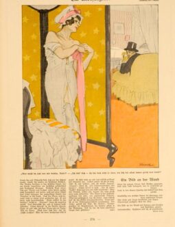 Simplicissimus 1913 by Kainer Ein Unbefangener on linen original