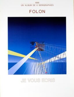 Je Vous Ecris Fiest l'Estampe by Jean Michel Folon original serigraphie 1986