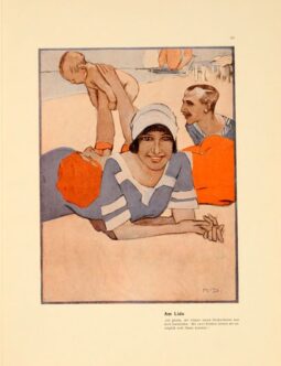 Corso Italia 1913 by Marcello Dudovich chromolithographic plate