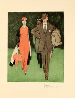 Corso Italia 1913 by Marcello Dudovich chromolithographic plate