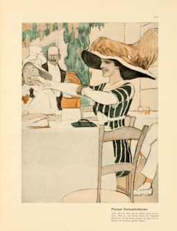 Corso Italia 1913 by Marcello Dudovich chromolithographic plate