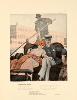 Corso Italia 1913 by Marcello Dudovich chromolithographic plate