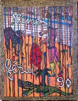 Feria Nimes 1990 by Roberto Combas original serigraphy