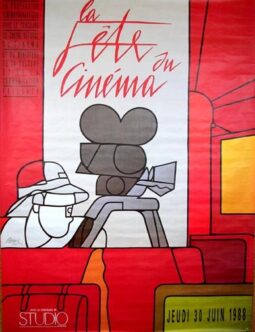 La Fete du Cinema a Paris by Valerio Adami 1988