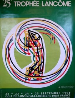 25th Lancome Cup Golf poster st nom de la breteche by Fromanger