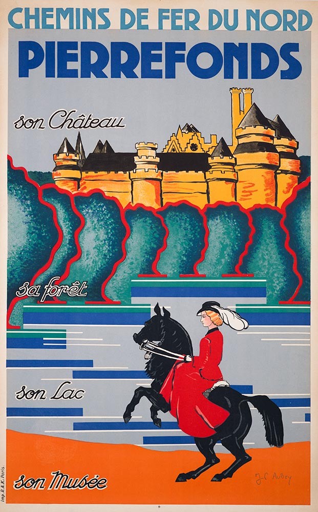 Chemin de Fer du Nord Pierrefonds son Chateau J Aubry c1930
