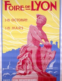 Foire de Lyon Pulbot 1920 PLM French Railways poster