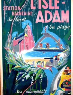 Isle Adam Sa Plage by A Heurlier 1949