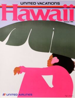 United Airlines Hawaii by Peggy Hopper 1985