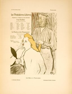 Toulouse Lautrec Le theatre libre 1894 for Les Affiches Illustrees
