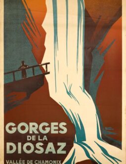 Gorges Diosaz by Denyse Richard c1930 SNCF French Railways poster