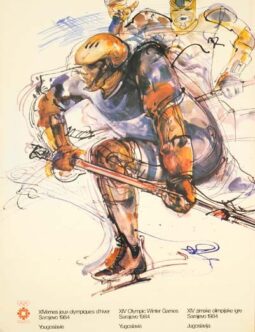 Sarajevo Olympiques by Mujezonovic 1984 Hockey player