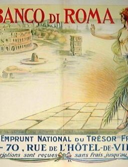 Banco di Roma by Orth c1920 Emprunt Colliseum Marianne