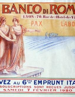 Banco di Roma by Orth c1920 Emprunt Colliseum Marianne